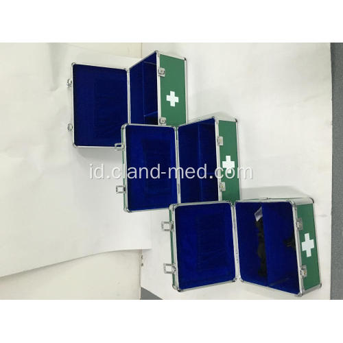 Aluminium Alloy First Aid Box dengan Kunci dan Handle